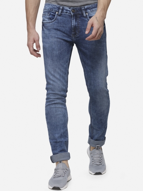 

Greenfibre Men Blue Slim Fit Mid-Rise Clean Look Stretchable Jeans