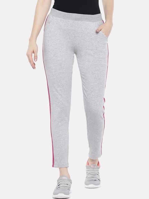 Sweet Dreams Women Grey Melange Solid Slim-Fit Track Pants