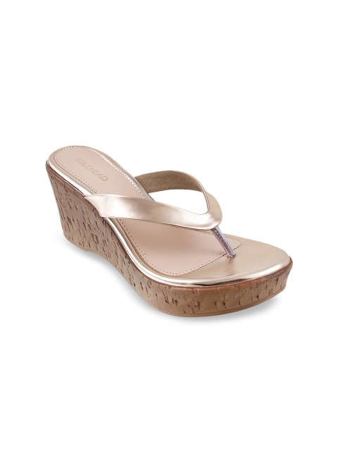 

SOLE HEAD Women Beige Solid Heels