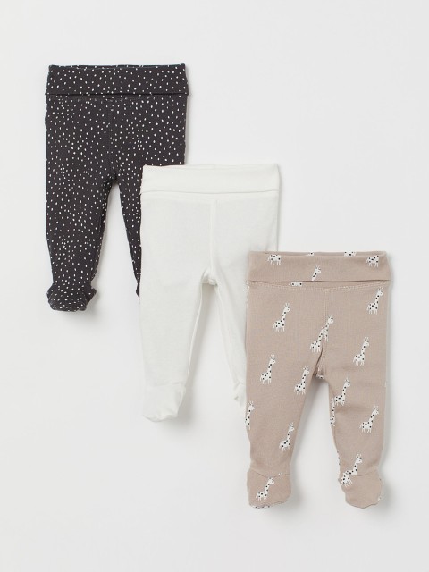 

H&M Kids 3-Pack Leggings, White