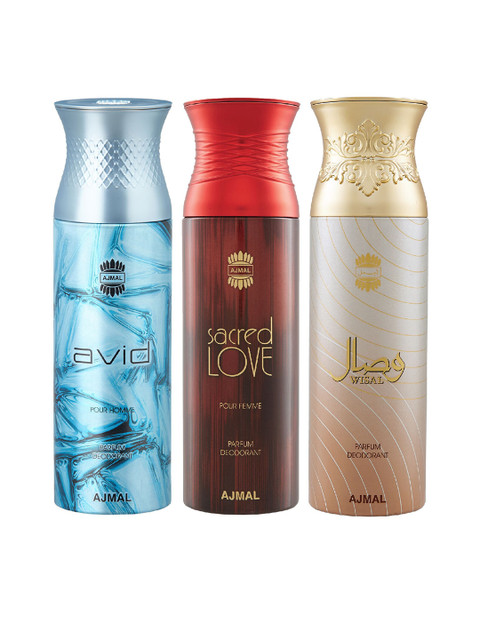 

Ajmal Unisex Set of 3 Deodorant, Multi