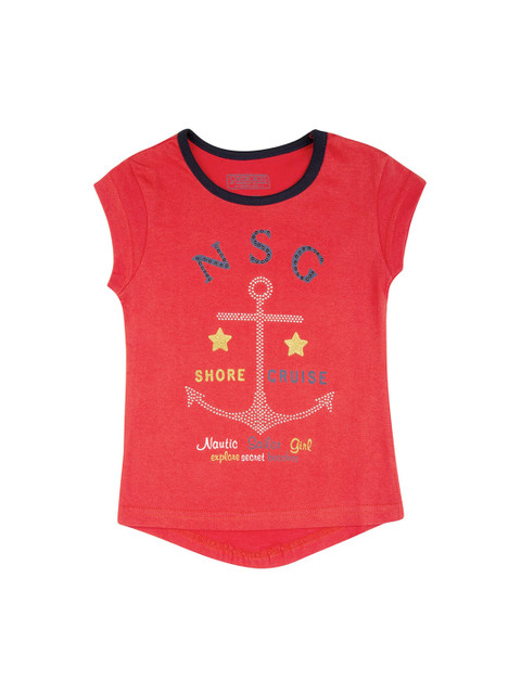 

Cherokee Girls Red Embellished Top