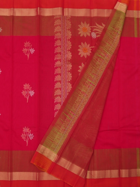 

Pothys Pink Printed Pure Silk Saree