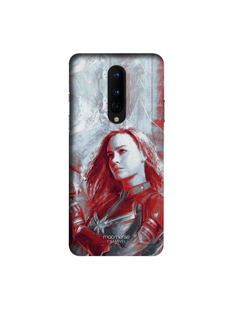 

macmerise Grey & Red Charcoal Art Capt Marvel OnePlus 8 Back Cover