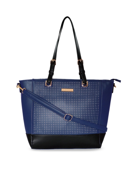 

GIORDANO Blue Textured Tote Bag