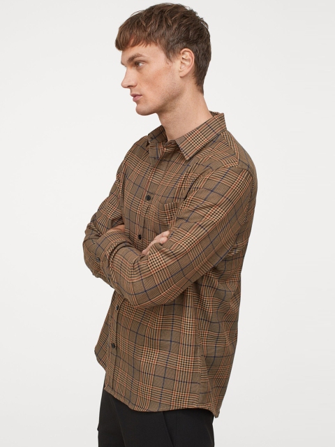 

H&M Men Multicolored Checked Regular Fit Shirt, Multi