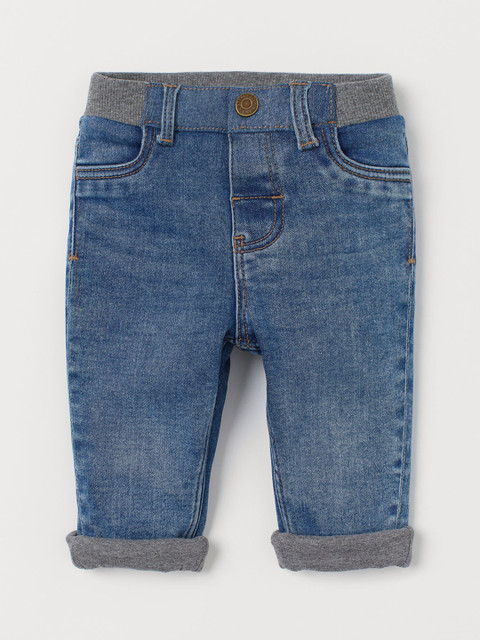 

H&M Infant Boys Blue Relaxed Fit Lined Jeans, Black