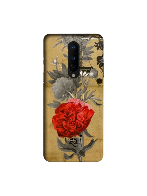 

macmerise Brown & Grey Masaba Floral Scale OnePlus 8 Back Case