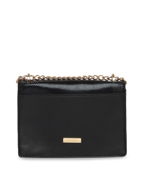 

ALDO Black Animal Textured Sling Bag