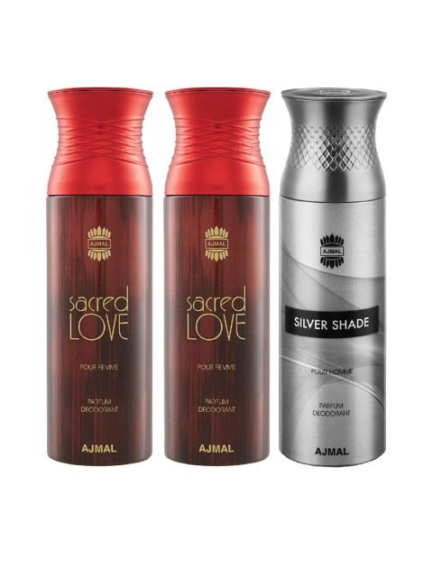 

Ajmal Unisex Set of 3 Deodorants, Multi