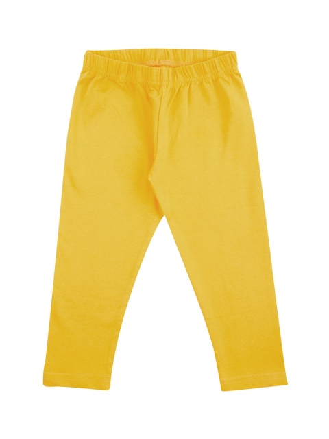 

Donuts Girls Yellow Solid Ankle-Length Leggings