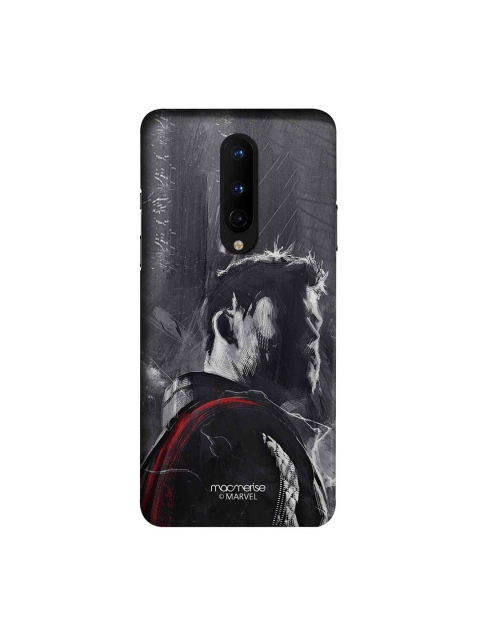 

macmerise Grey & Black Charcoal Art Thor OnePlus 8 Back Cover