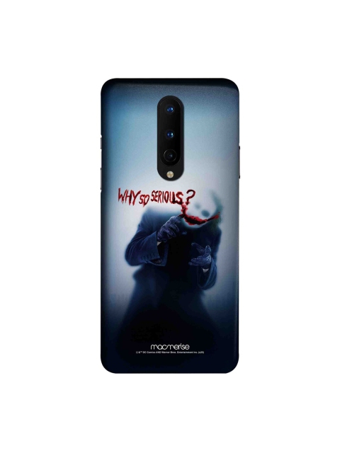

macmerise Blue & Black DC Comics Why So Serious OnePlus 8 Back Case