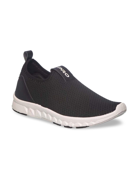 

Khadims Women Black Solid Mid-Top Slip-On Sneakers