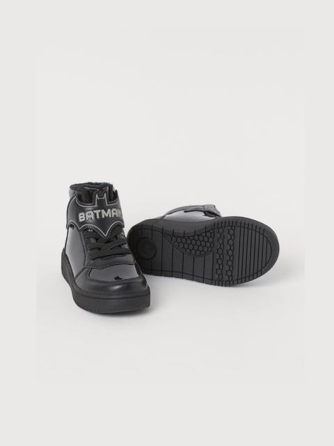 

H&M Boys Black Batman Printed Hi-Top Flat Boots