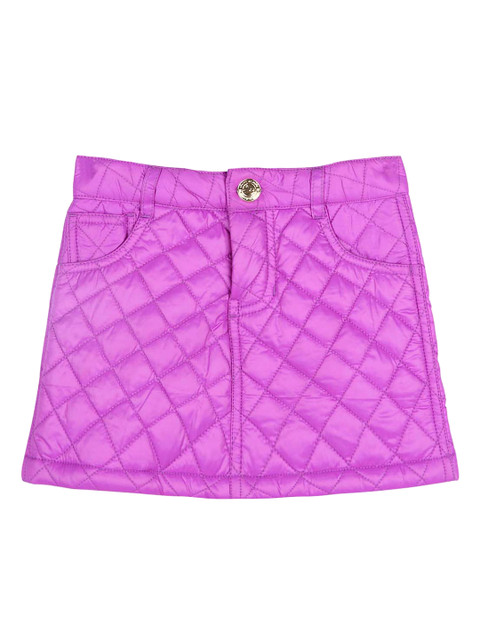 

Cherry Crumble Infant Girls Purple Soft Quilted A-Line Mini Skirt