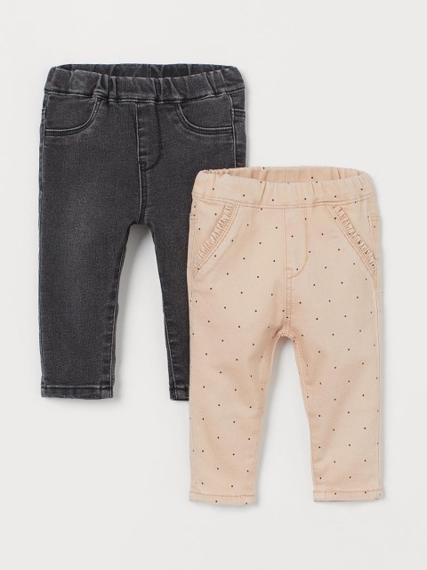 

H&M Women 2-Pack Treggings, Black