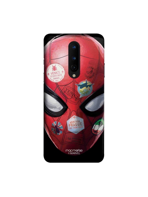 

macmerise Red & Black Marvel Comics Spidey Travel Stamps OnePlus 8 Back Case