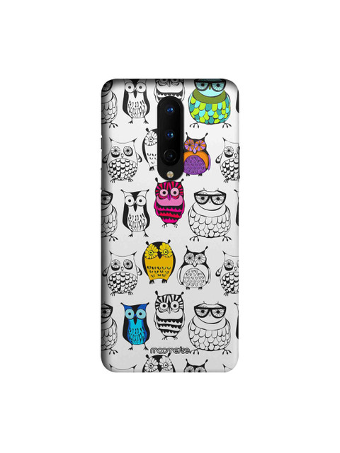 

macmerise White & Red Owl Art OnePlus 8 Back Cover