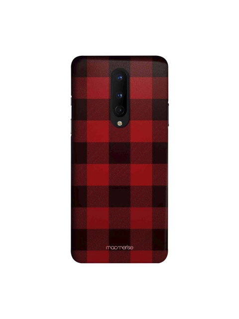 

macmerise Red & Black Checkmate OnePlus 8 Back Cover