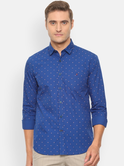 

Louis Philippe Sport Men Blue Slim Fit Printed Casual Shirt