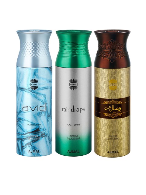 

Ajmal Unisex Set of 3 Deodorants, Multi