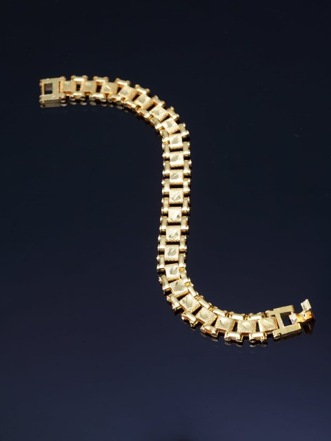 

PANASH Men Gold-Plated Handcrafted Link Bracelet