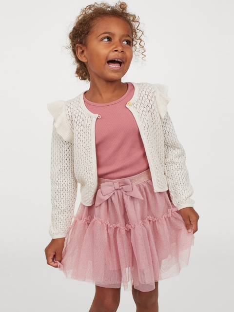 

H&M Girls Pink Glittery Tulle Skirt