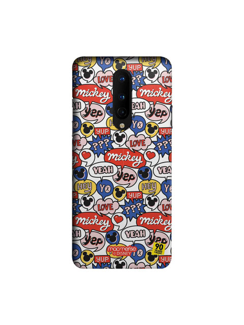 

macmerise Multicoloured Disney Mickey Doodle OnePlus 8 Back Case, Multi