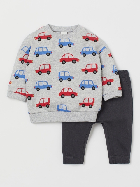 

H&M Boys Grey 2-piece Cotton Set