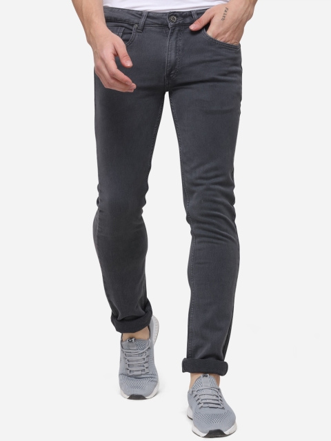 

Greenfibre Men Grey Slim Fit Mid-Rise Clean Look Stretchable Jeans