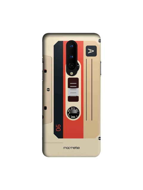 macmerise Beige & Red Casette OnePlus 8 Back Cover