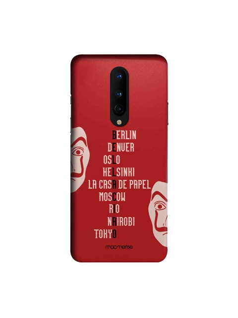 

macmerise Red & Pink The Heist Squad OnePlus 8 Max Back Case