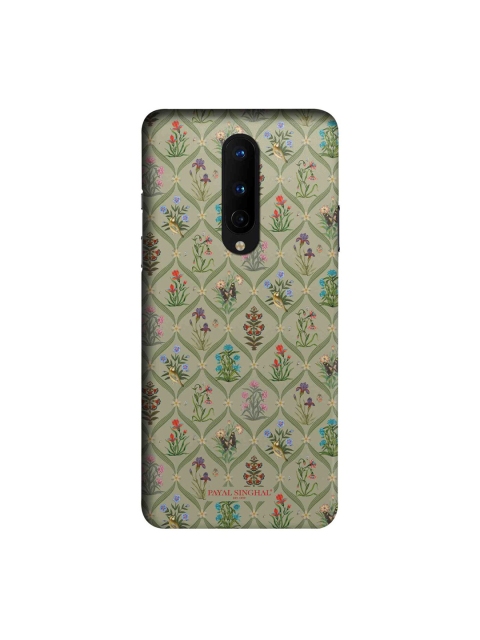 

macmerise Olive Green & Blue Payal Singhal Mughal Motifs OnePlus 8 Back Cover