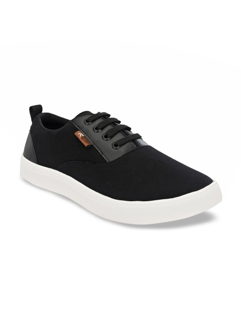 

REFOAM Men Black Solid Sneakers