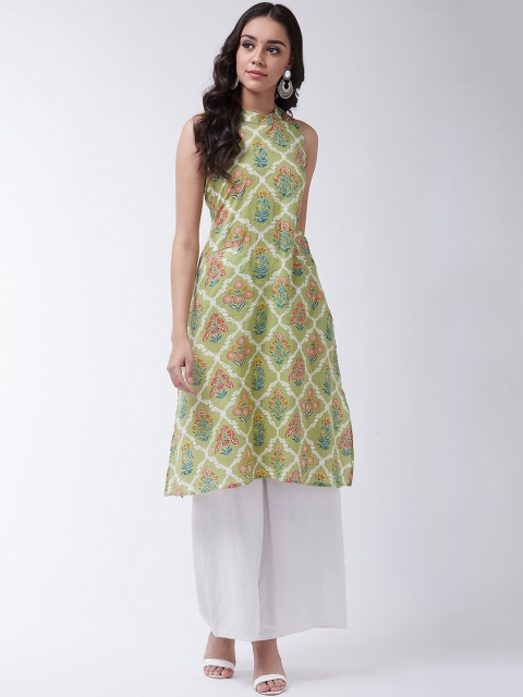

InWeave Women Multicoloured Floral Print A-Line Kurta, Multi
