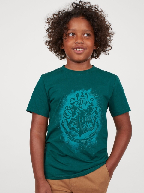 

H&M Boys Green Harry Potter Printed T-shirt