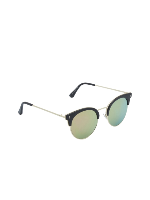 

VAST Unisex UV Protected Browline Sunglasses 3190, Green