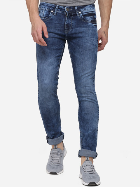 

Greenfibre Men Blue Slim Fit Mid-Rise Clean Look Jeans