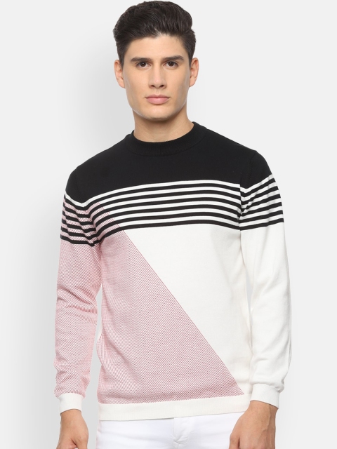 

Van Heusen Sport Men Multicoloured Colourblocked Pullover Sweater, Multi