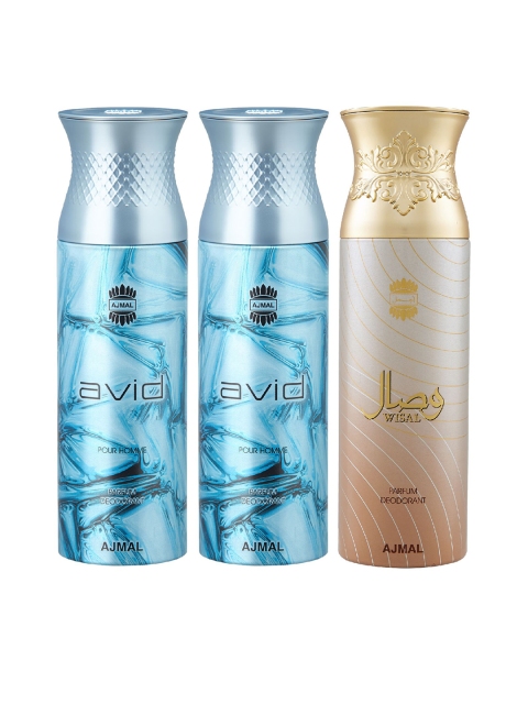 

Ajmal Unisex Set of 3 Deodorant, Multi
