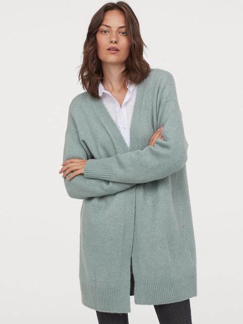 

H&M Women Blue Long Cardigan