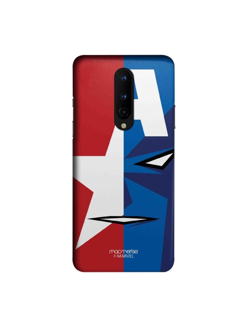 

macmerise Blue & Red Face Focus Captain America OnePlus 8 Back Cover