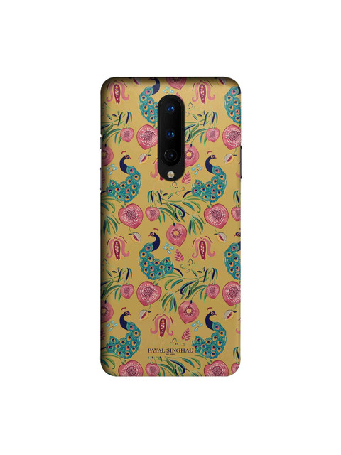 

macmerise Mustard Yellow & Green Payal Singhal Anaar & Mor OnePlus 8 Back Cover