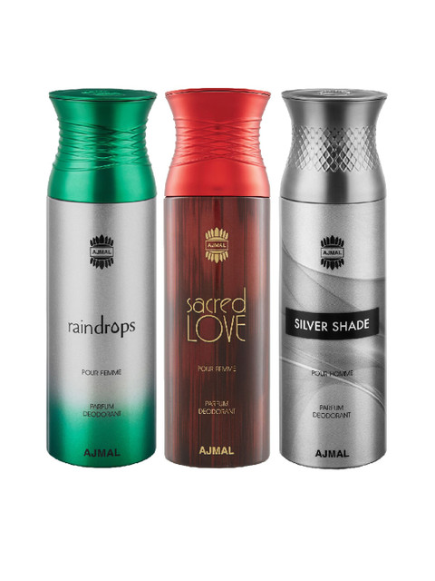 

Ajmal Unisex Set of 3 Deodorant, Multi