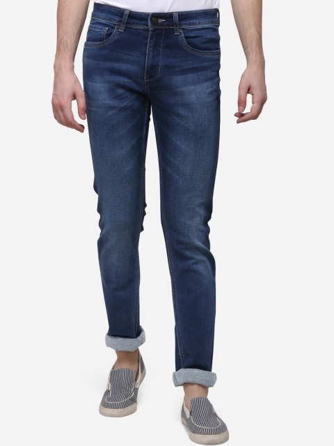 

Greenfibre Men Blue Straight Fit Mid-Rise Clean Look Stretchable Jeans