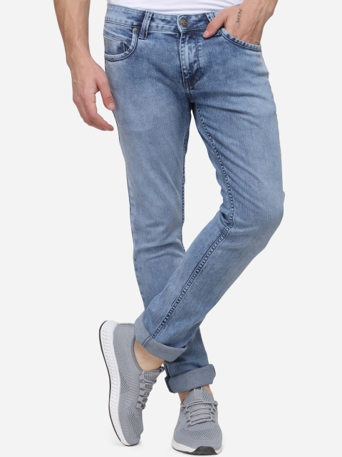 

Greenfibre Men Blue Slim Fit Mid-Rise Clean Look Stretchable Jeans
