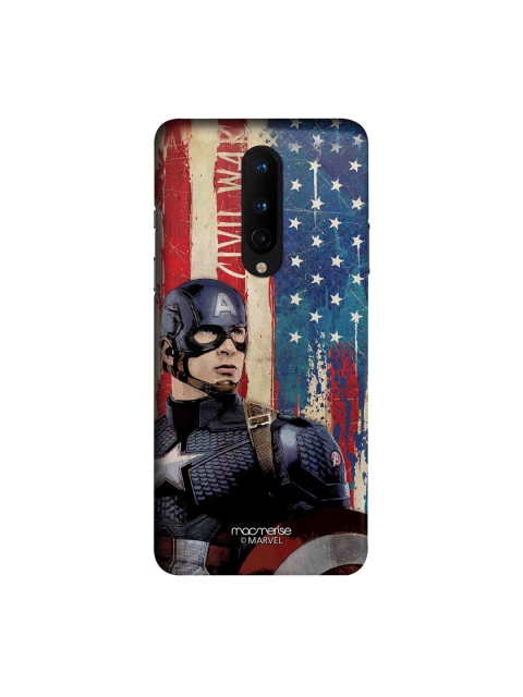 

macmerise Blue & Red Marvel Comics American Captain OnePlus 8 Back Case, Multi