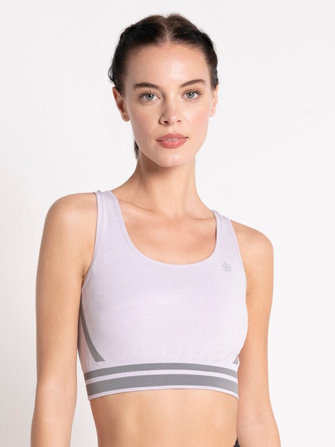 

Cultsport Lavender Solid Non-Wired Lightly Padded Sports Bra AW19WSBCS1102C