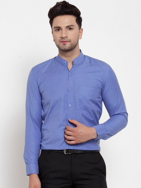 

JAINISH Men Blue Classic Regular Fit Solid Casual Shirt